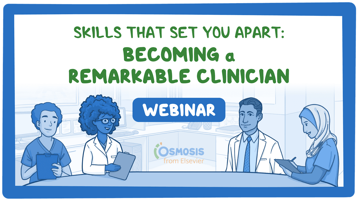 Event thumbnail for the Skills That Set You Apart: Becoming a Remarkable Clinician webinar