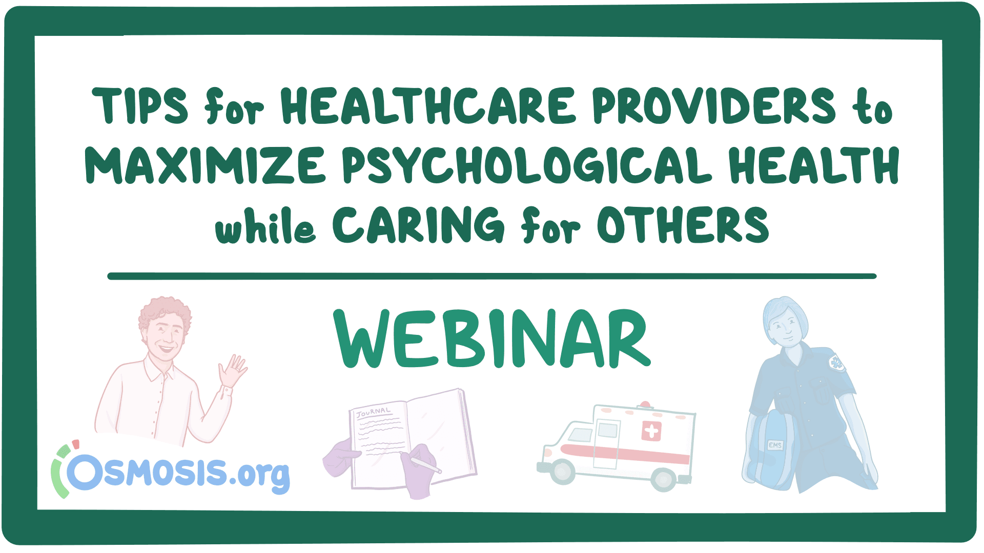 Event thumbnail for the Tips to Maximize Psychological Health webinar