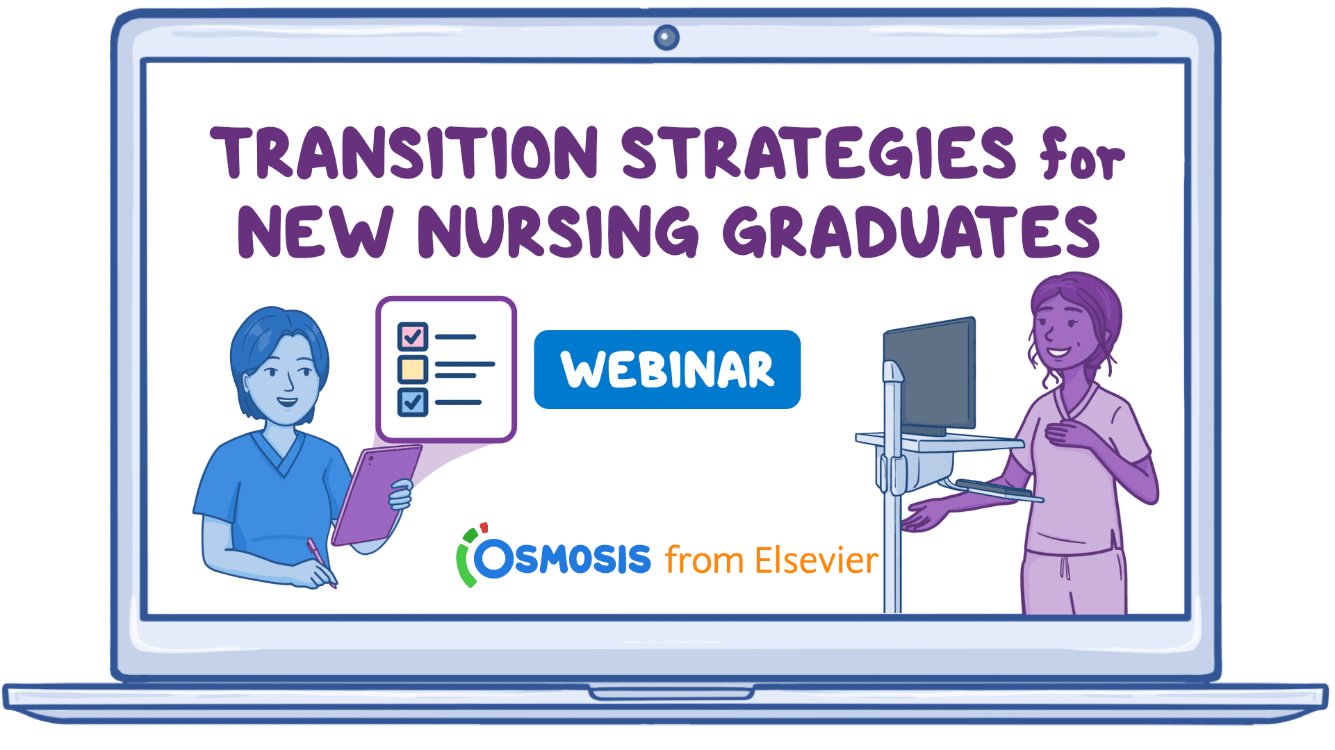 Event thumbnail for the Transition Strategies for New Nursing Graduates webinar