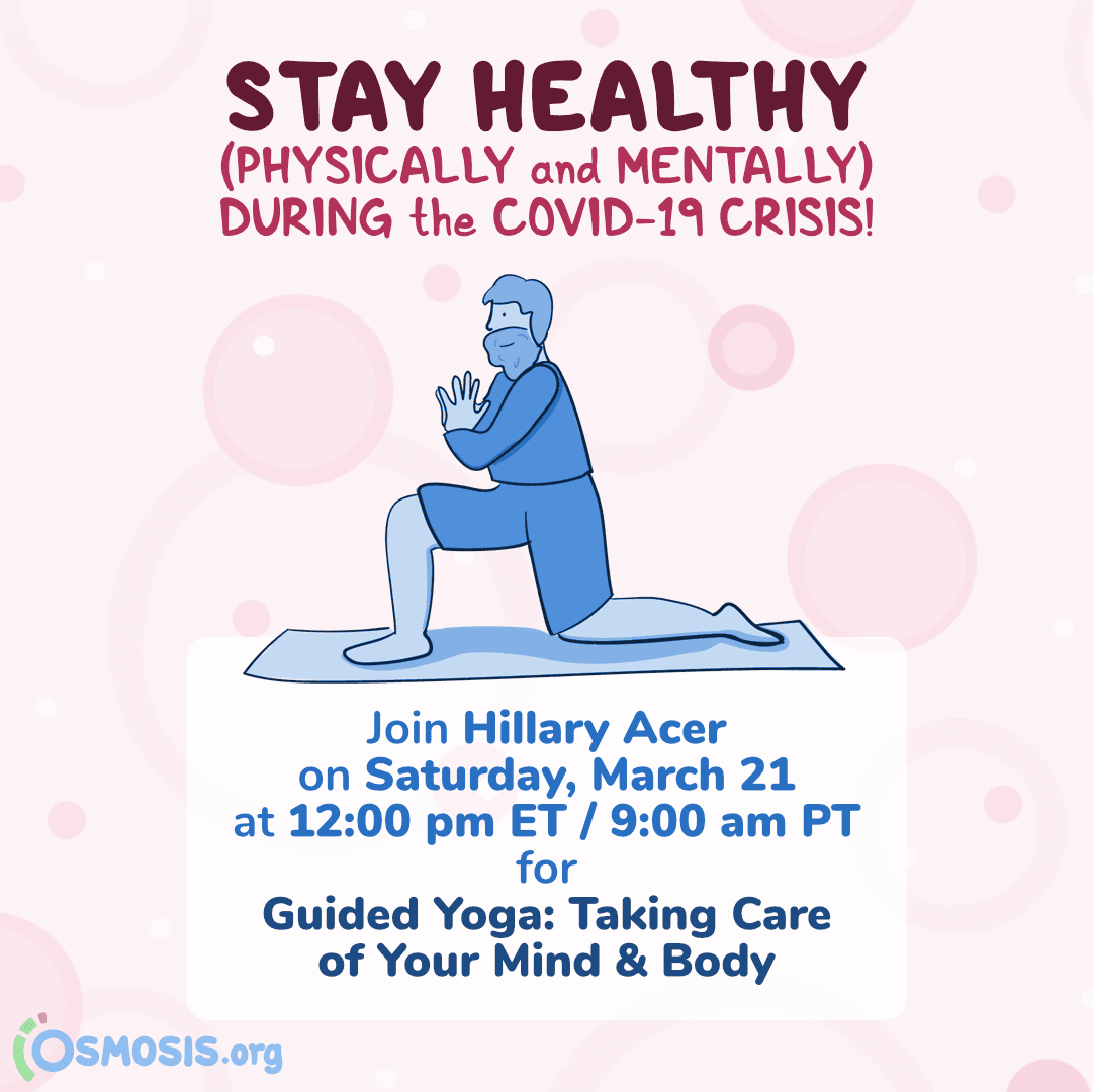 Event thumbnail for the Guided Yoga: Taking Care of Your Mind & Body Week 1 webinar