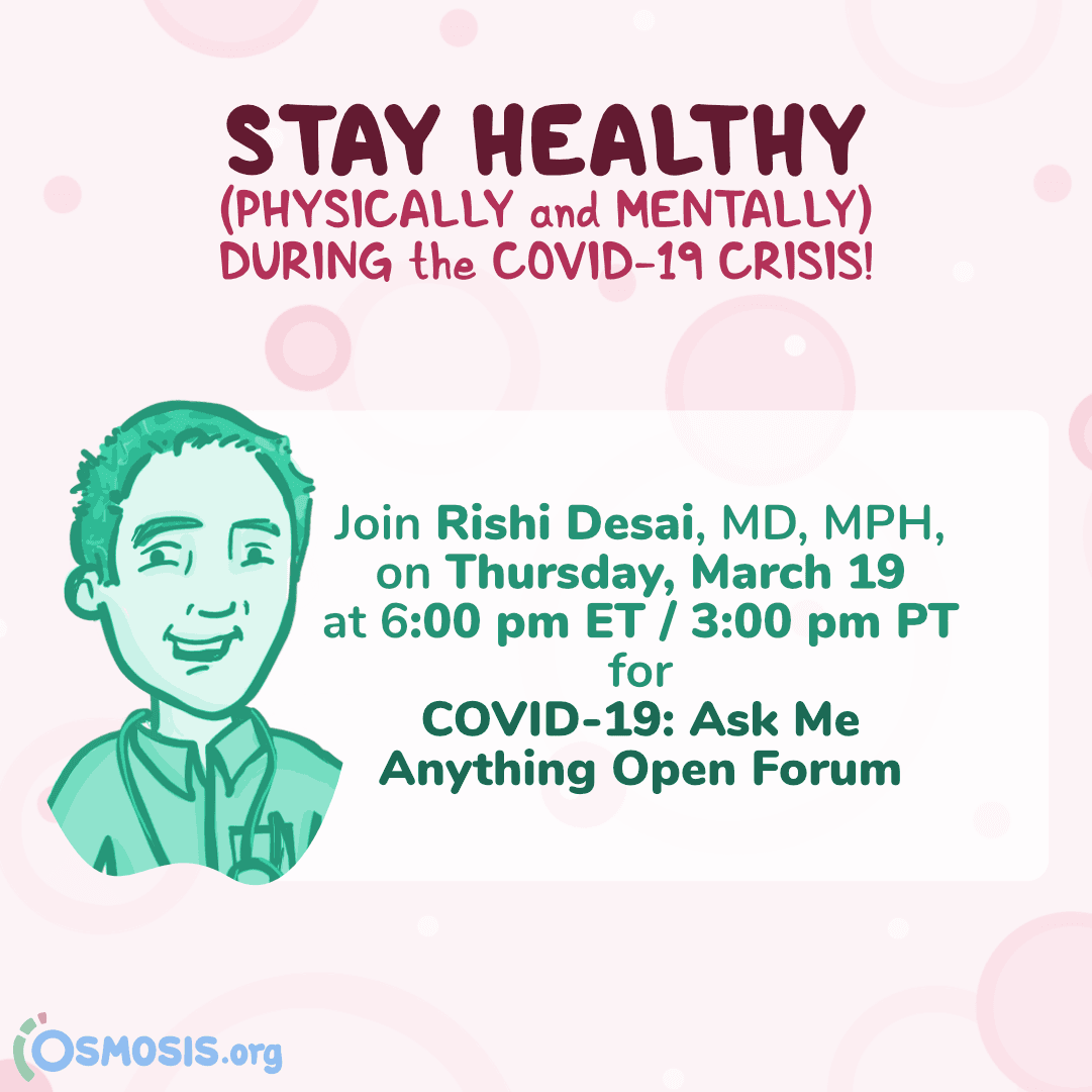 Event thumbnail for the COVID-19: Ask Me Anything Open Forum Week 1 webinar