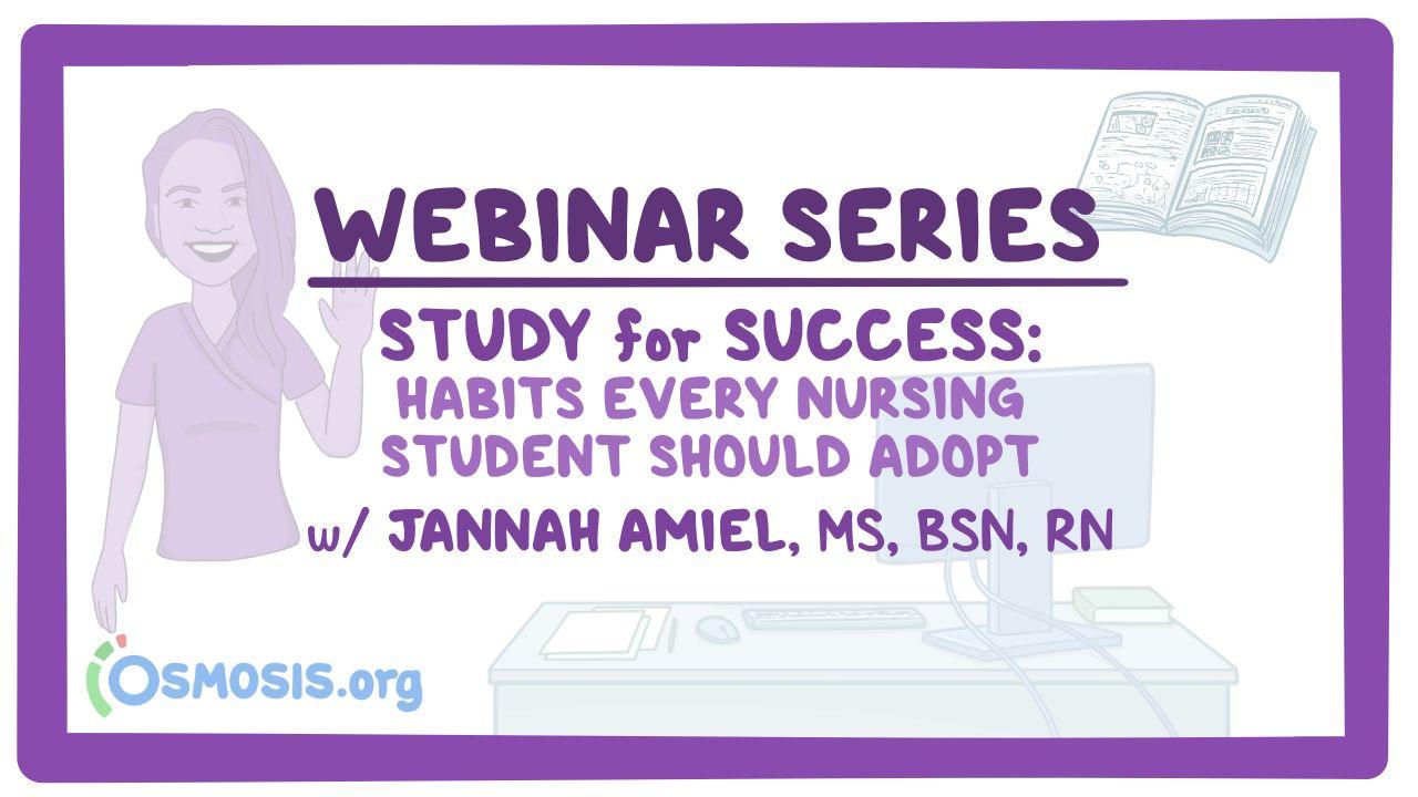 Event thumbnail for the Study for Success: Habits Every Nursing Student Should Adopt webinar