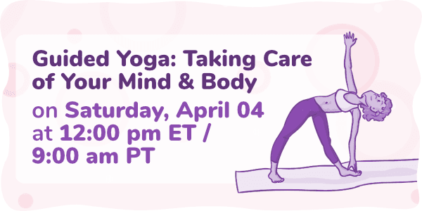 Event thumbnail for the Guided Yoga: Taking Care of Your Mind & Body Week 3 webinar