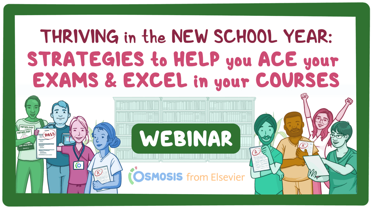 Event thumbnail for the Thriving in the New School Year: Strategies to Help You Ace Your Exams and Excel in Your Courses webinar