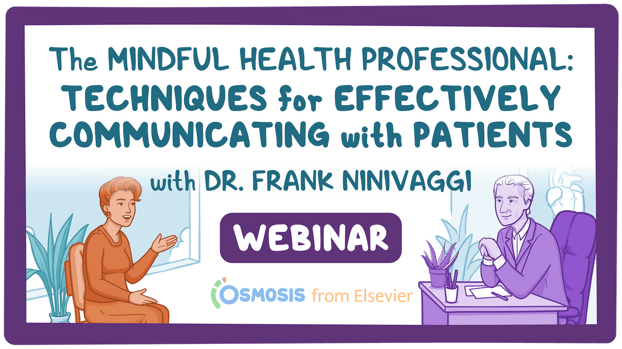Event thumbnail for the The Mindful Health Professional: Techniques for Effectively Communicating with Patients webinar