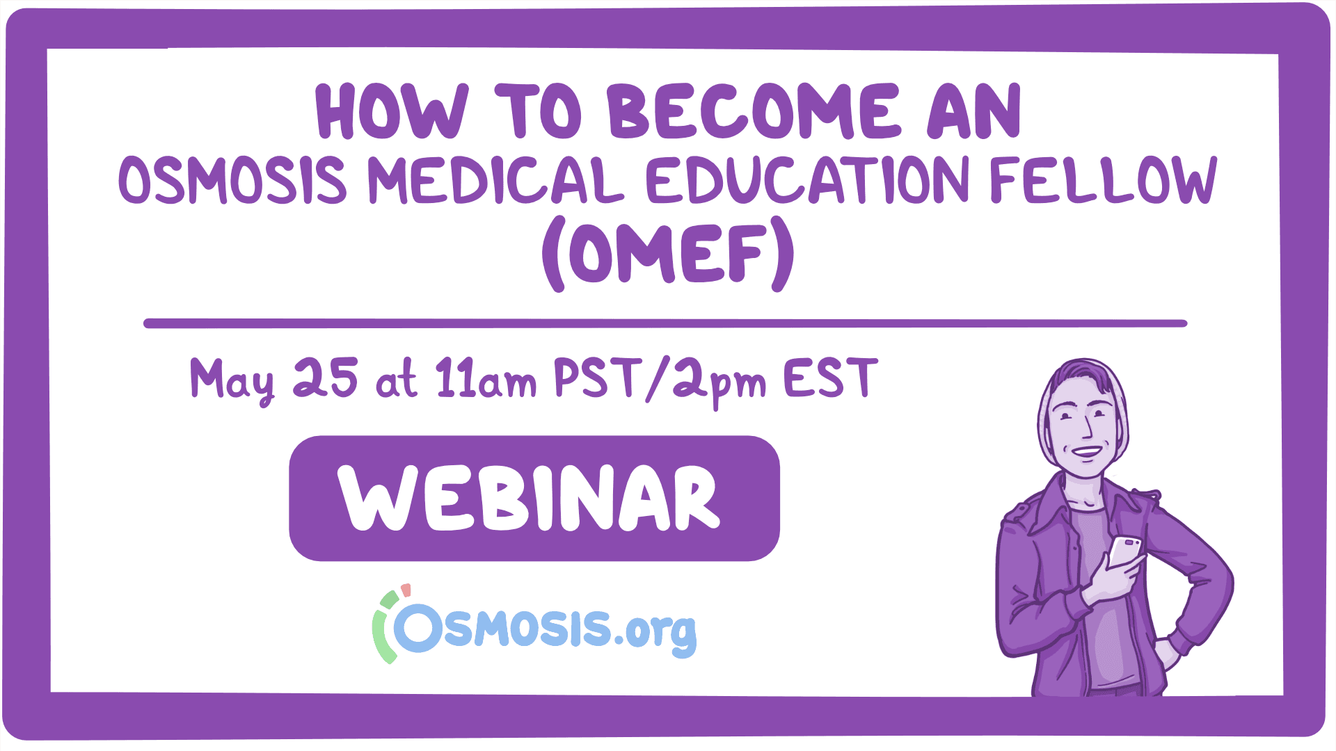 Event thumbnail for the How to Become an OMEF webinar