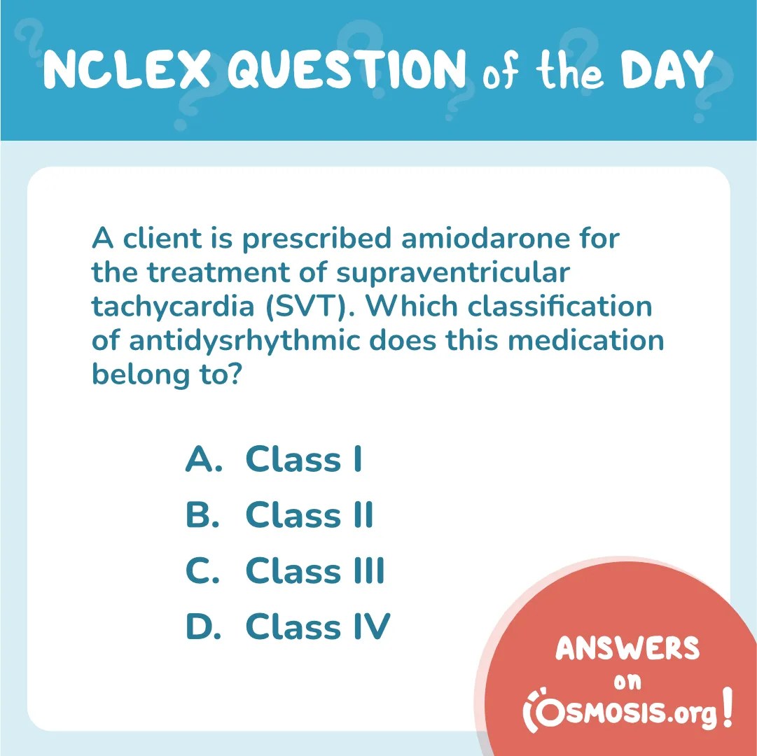 NCLEX-RN® Question of the Day: Supraventricular tachycardia