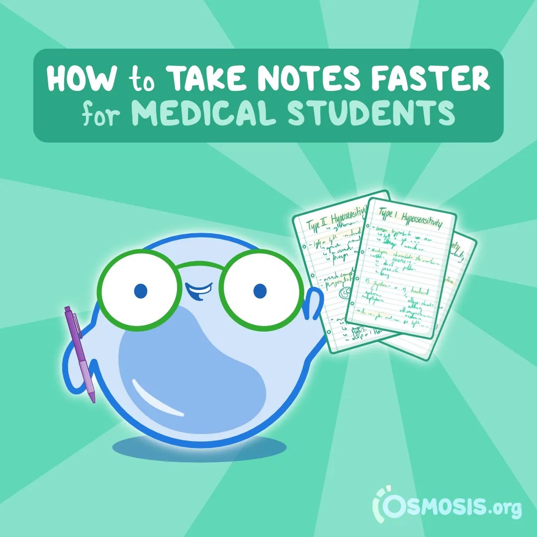 How to Take Notes Faster in Medical School