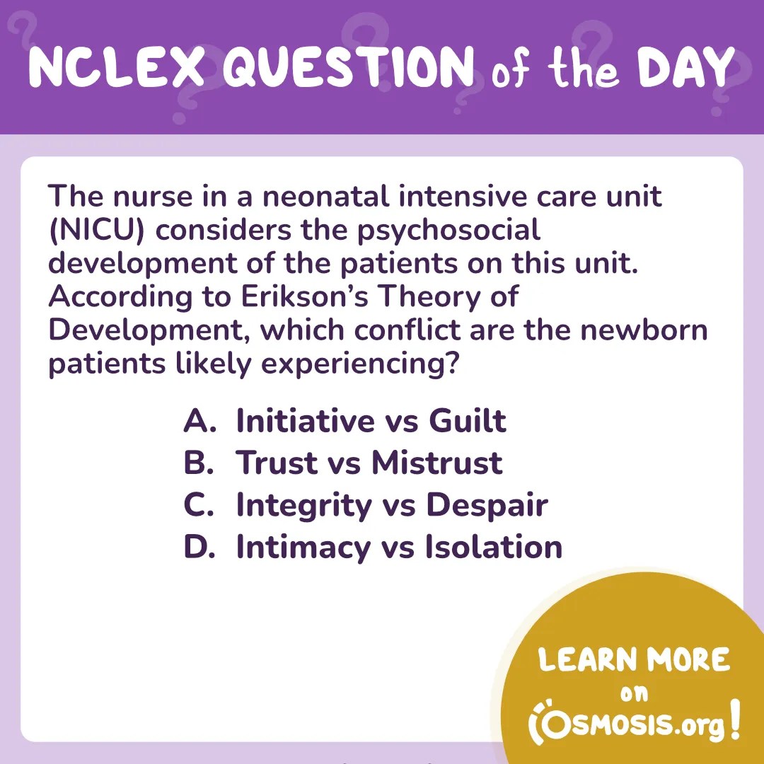 NCLEX-RN® Question of the Day: Development theory
