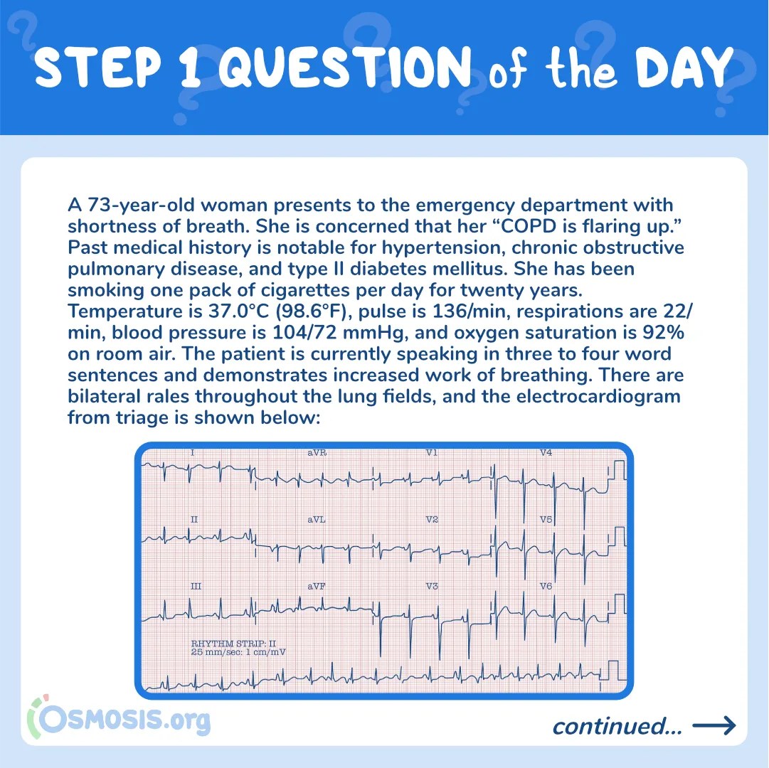 USMLE® Step 1 Question of the Day: Shortness of Breath