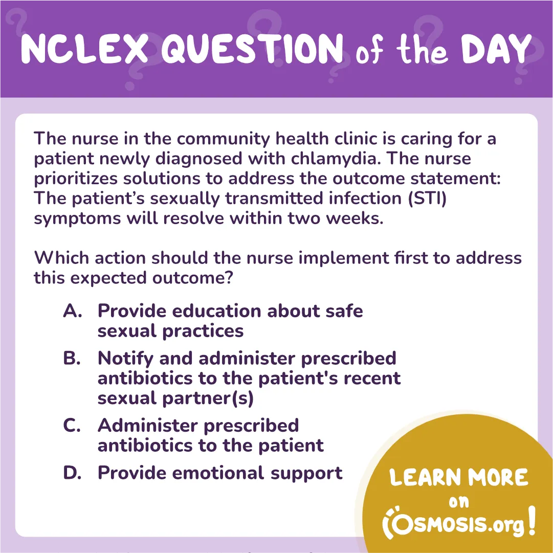 NCLEX-RN® Question of the Day: Chlamydia