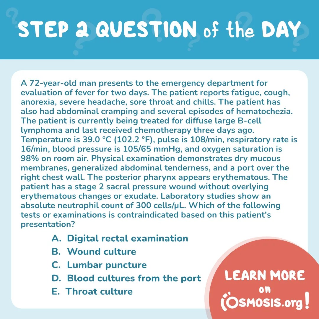 USMLE® Step 2 Question of the Day: B-cell lymphoma