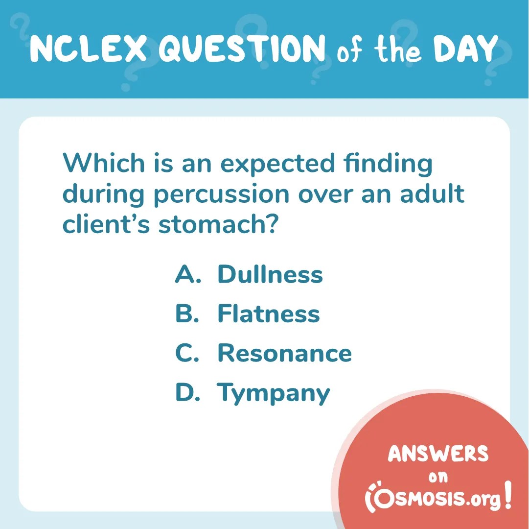 NCLEX-RN® Question of the Day: Percussion