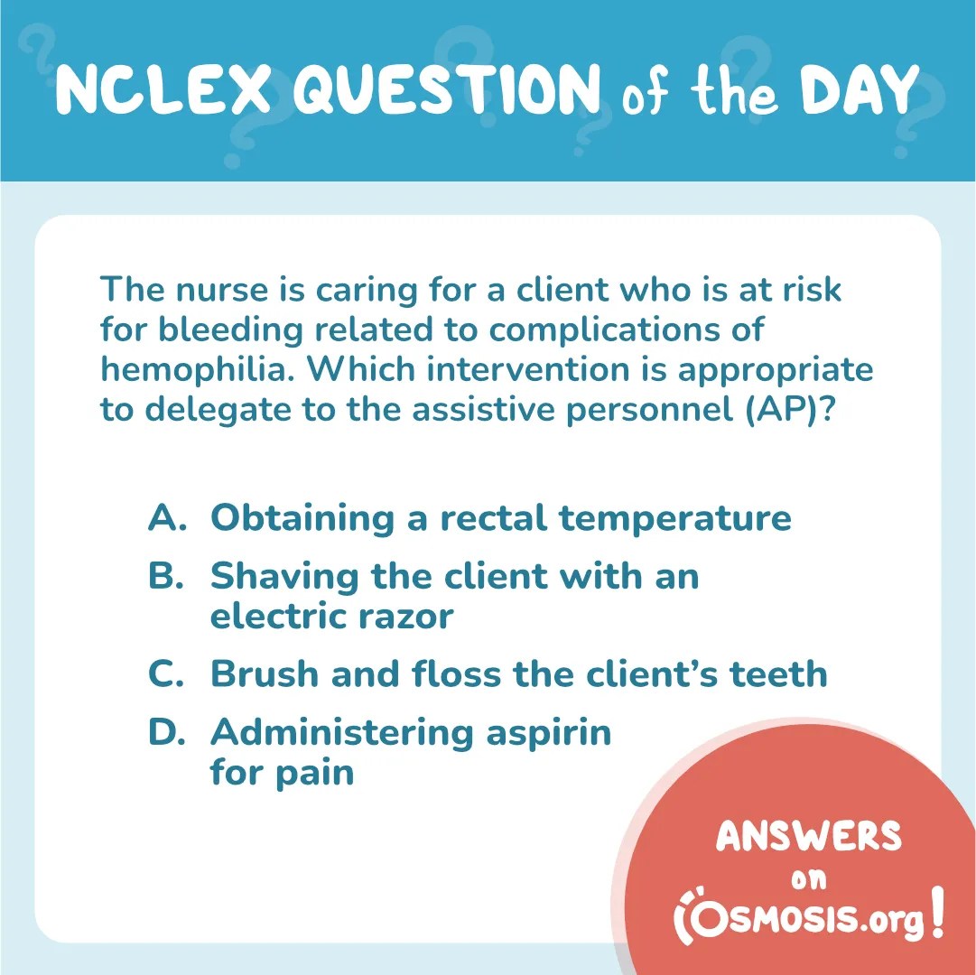 NCLEX-RN® Question of the Day: Hemophilia