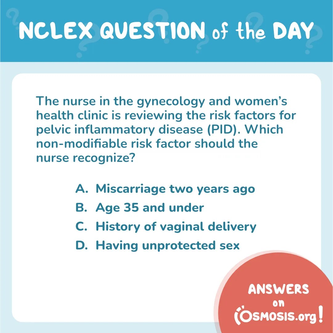 NCLEX-RN® Question of the Day: Pelvic inflammatory disease
