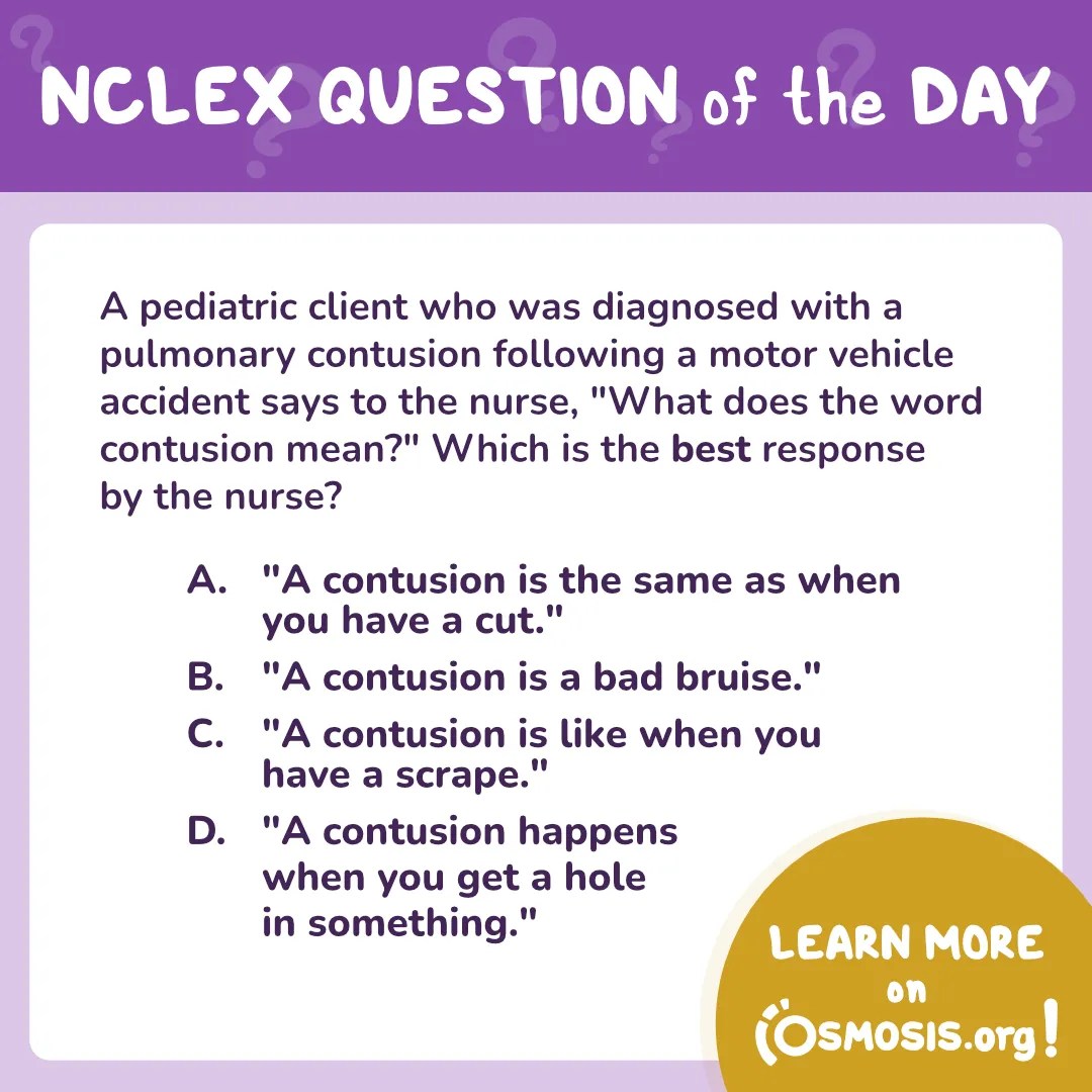 NCLEX-RN® Question of the Day: Contusion