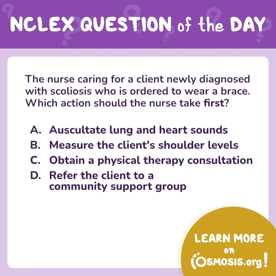 NCLEX-RN® Question of the Day: Scoliosis
