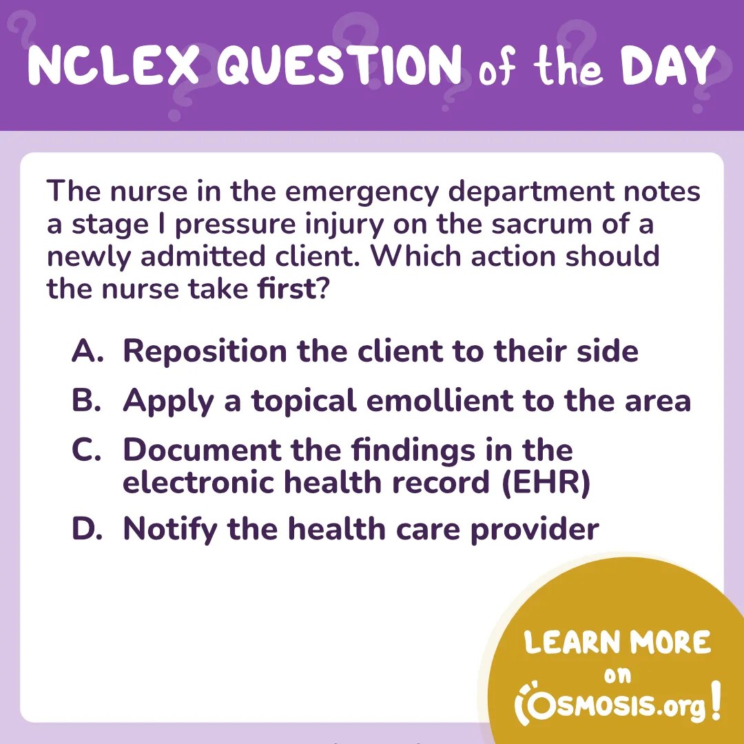 NCLEX-RN® Question of the Day: Sacrum injury