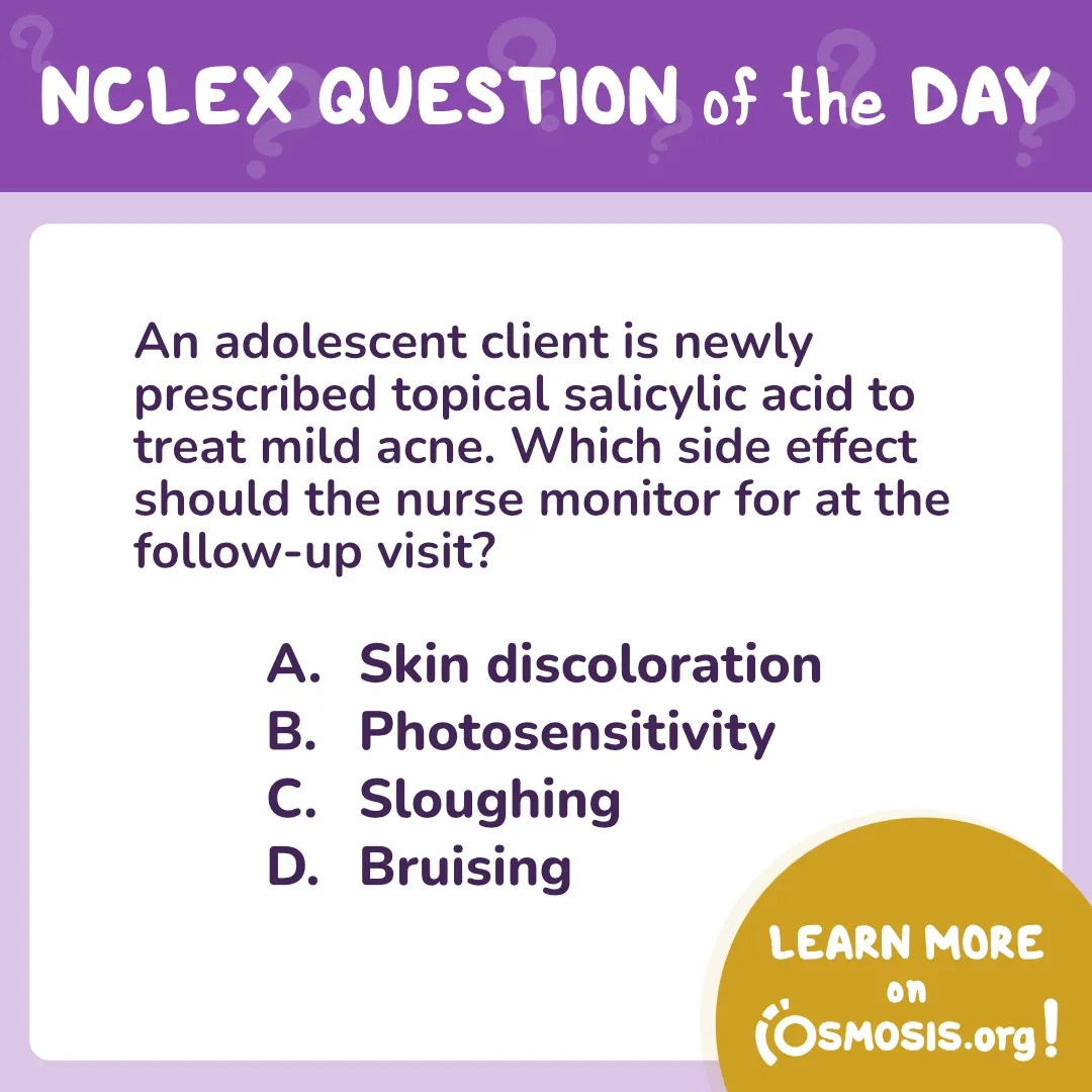NCLEX-RN® Question of the Day: Salicylic acid