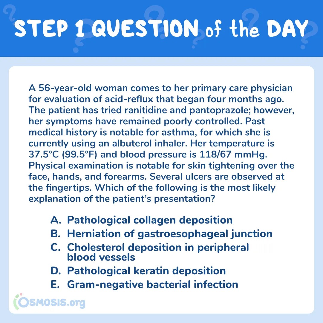 USMLE® Step 1 Question of the Day: Scleroderma