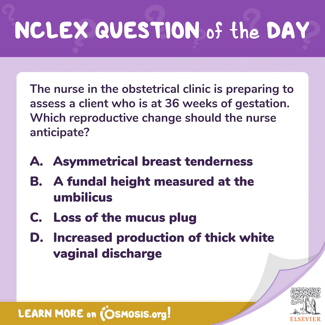 NCLEX-RN® Question of the Day: 36-week gestation
