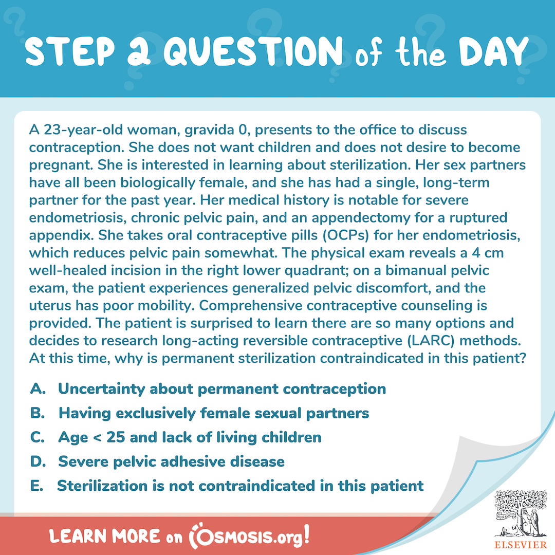 USMLE® Step 2 Question of the Day: LARC