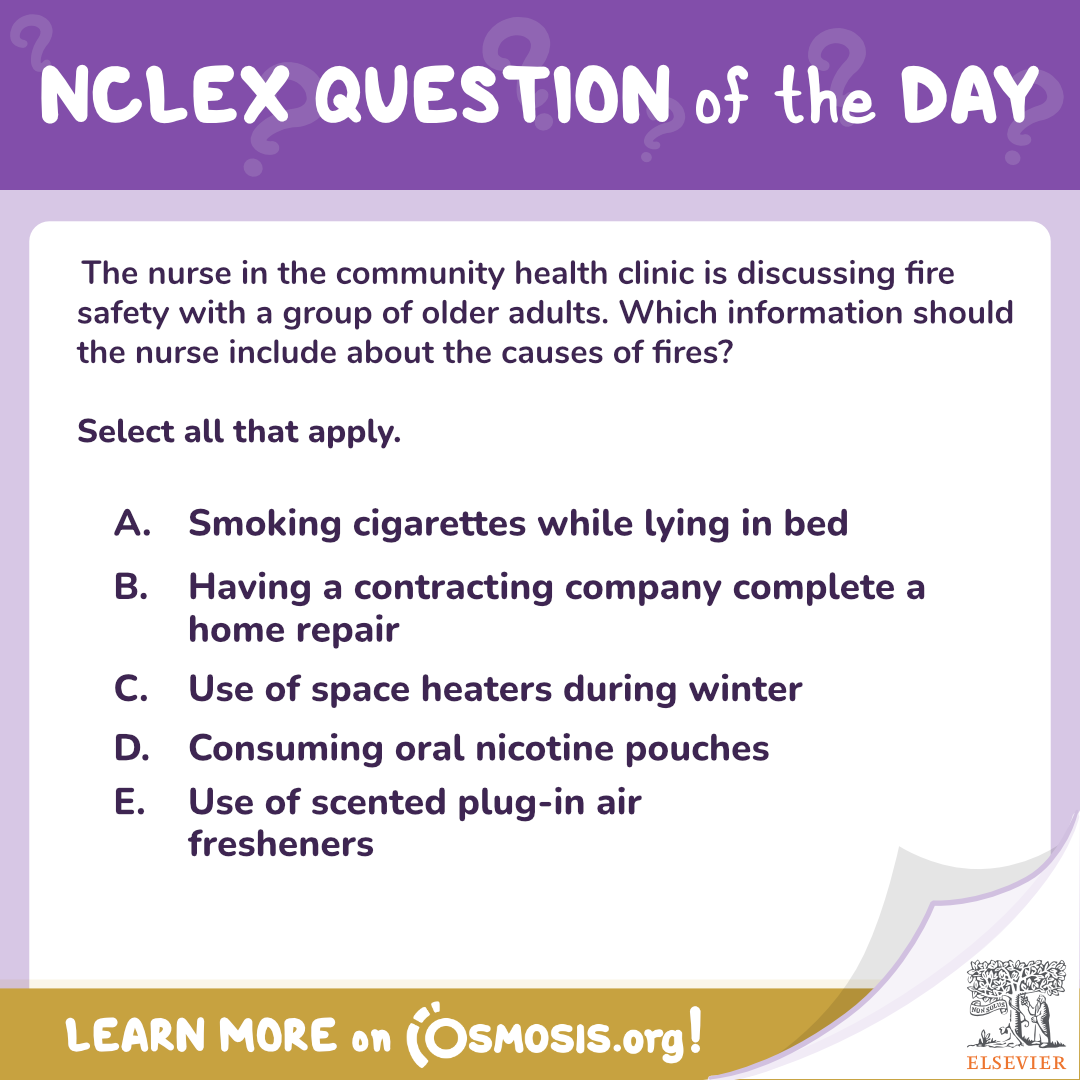 NCLEX-RN® Question of the Day: Fire safety