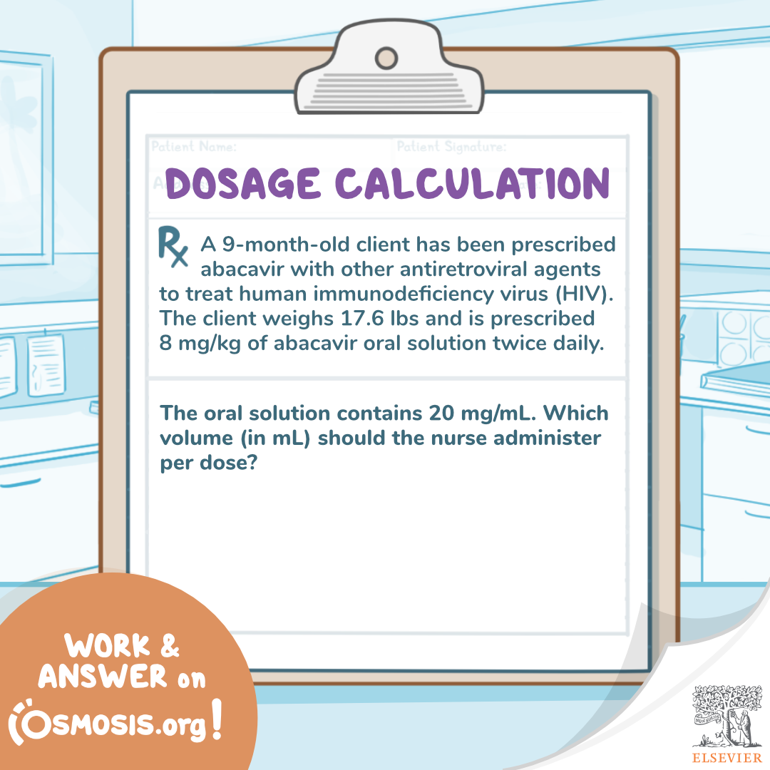 Dosage Calculation: Abacavir