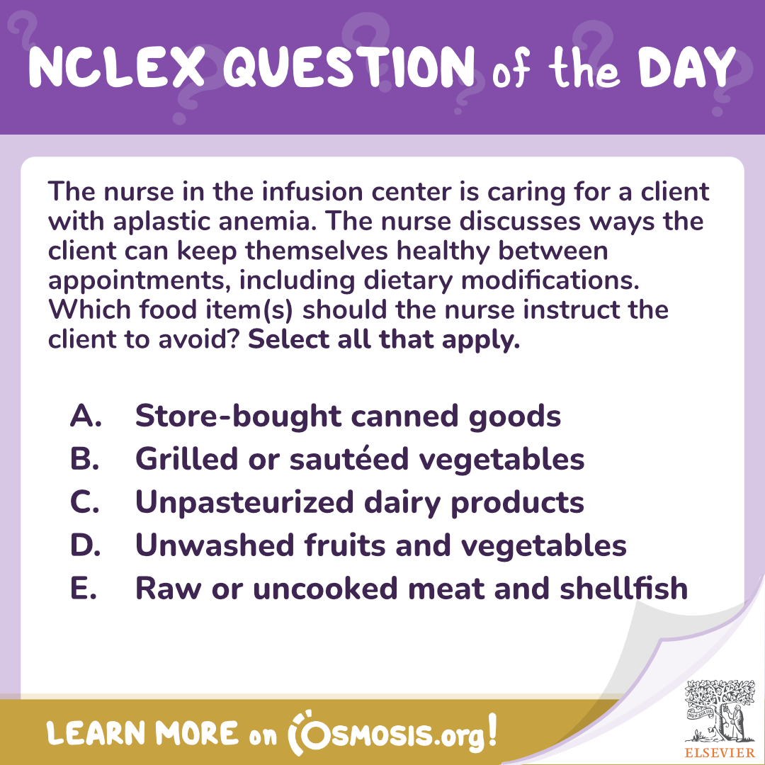 NCLEX-RN® Question of the Day: Aplastic anemia
