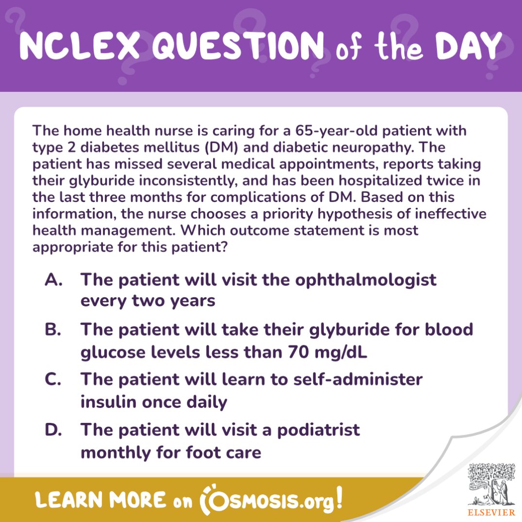 NCLEX Question of the day diabetic neuropathy