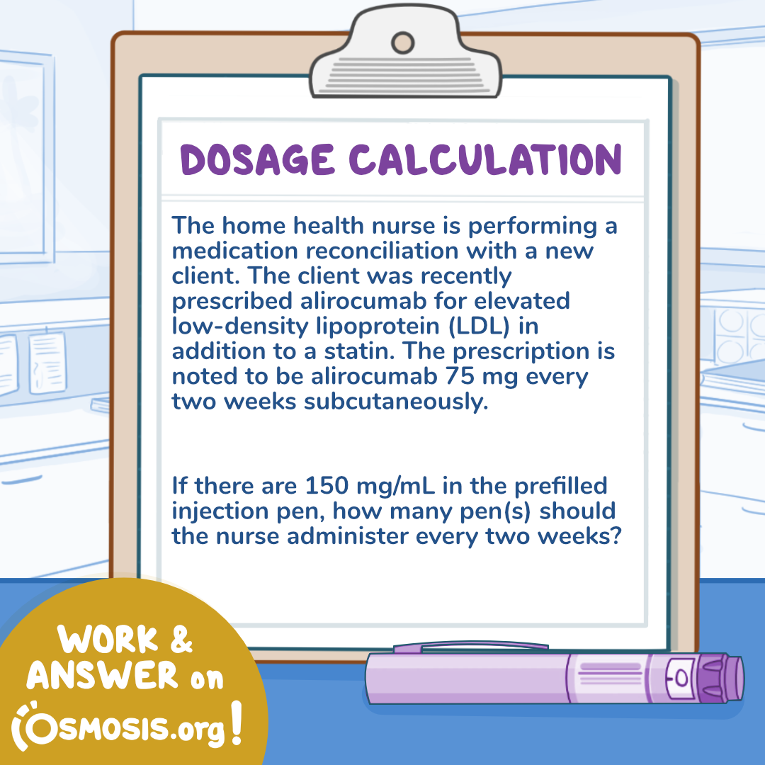 Dosage Calculation: Alirocumab