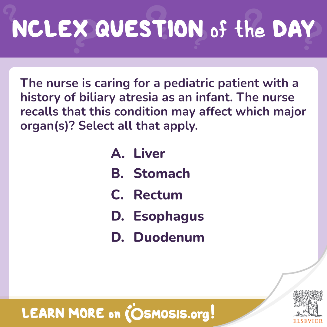 NCLEX Question of the day biliary atresia