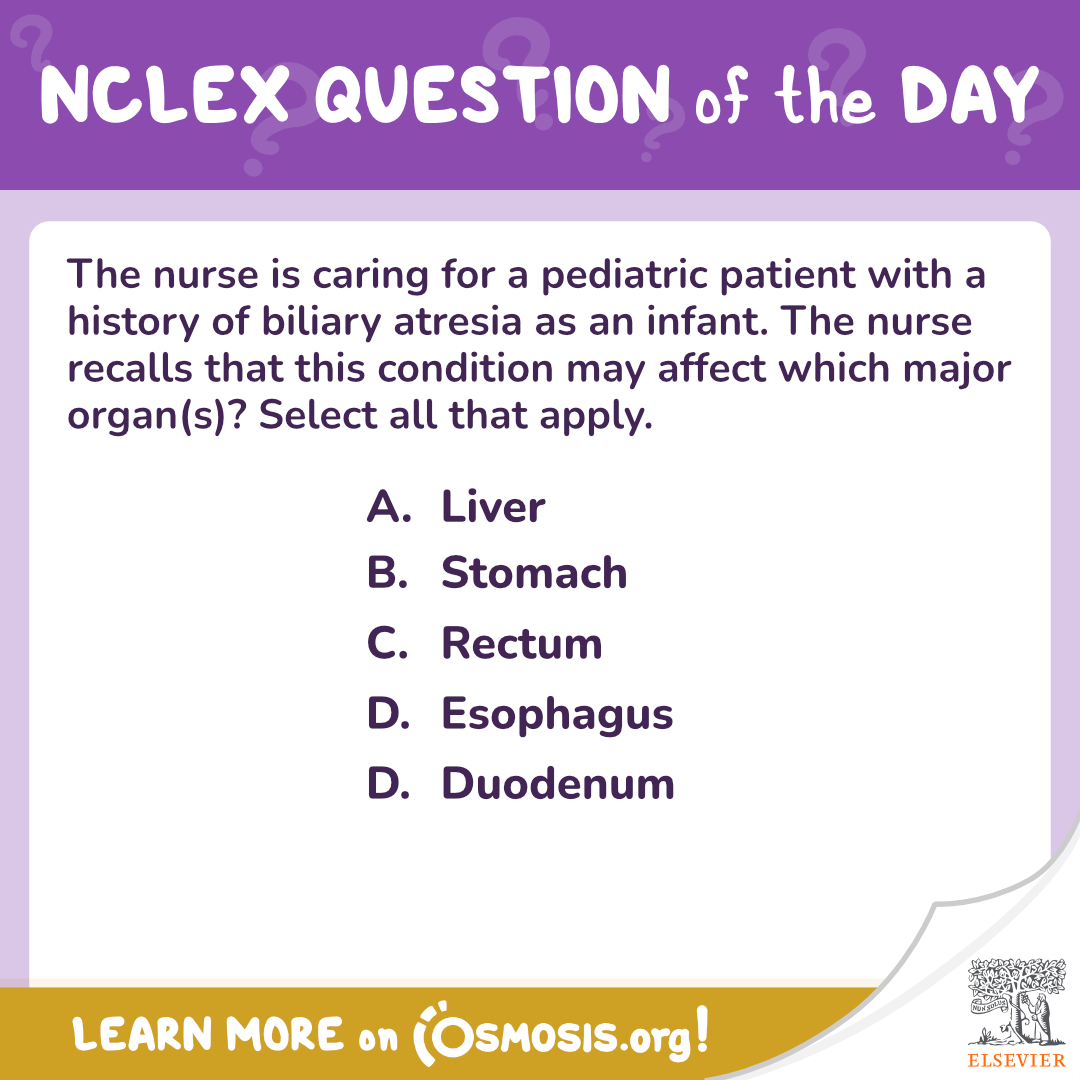 NCLEX-RN® Question of the Day: Biliary atresia