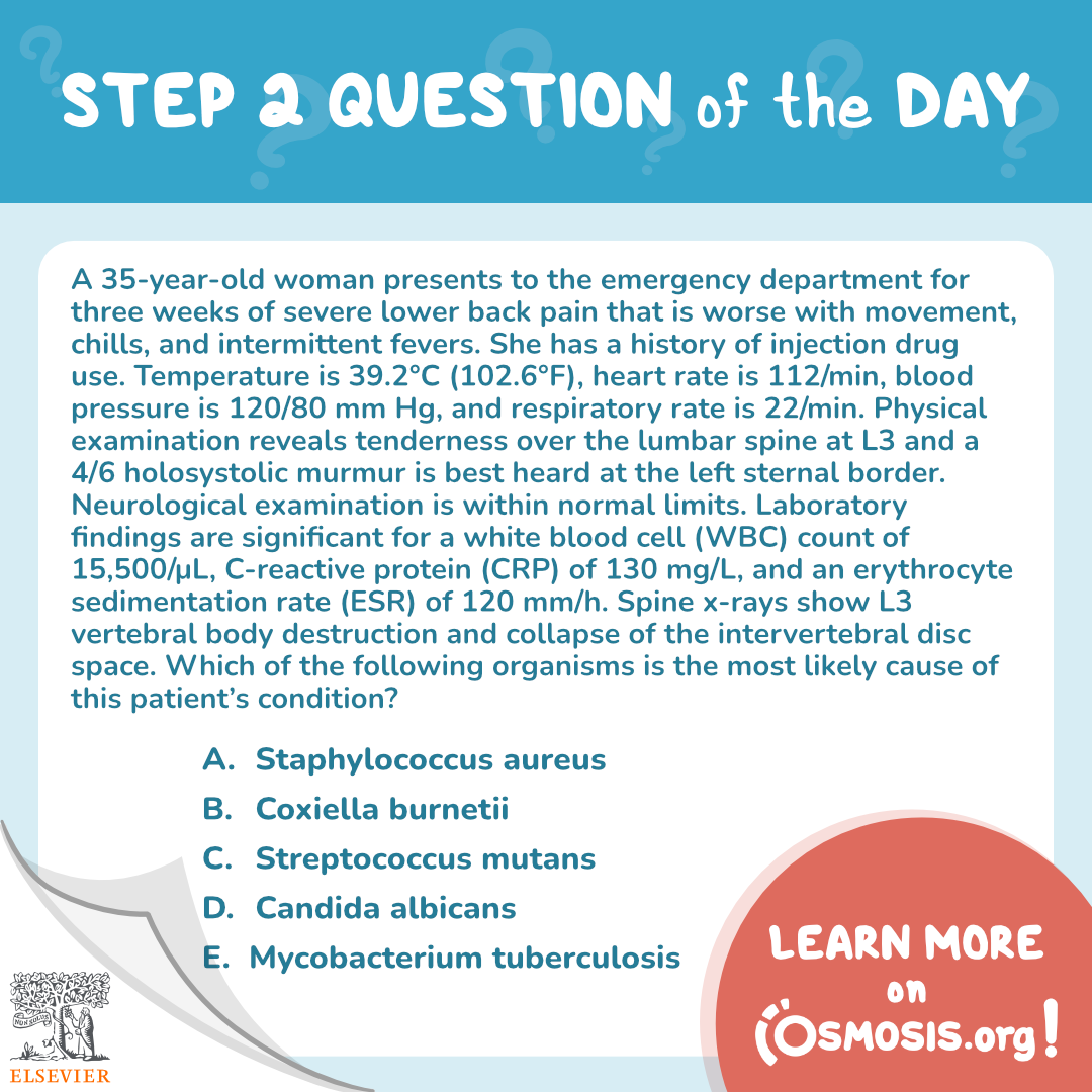 USMLE® Step 2 CK Question of the Day: Holosystolic murmur