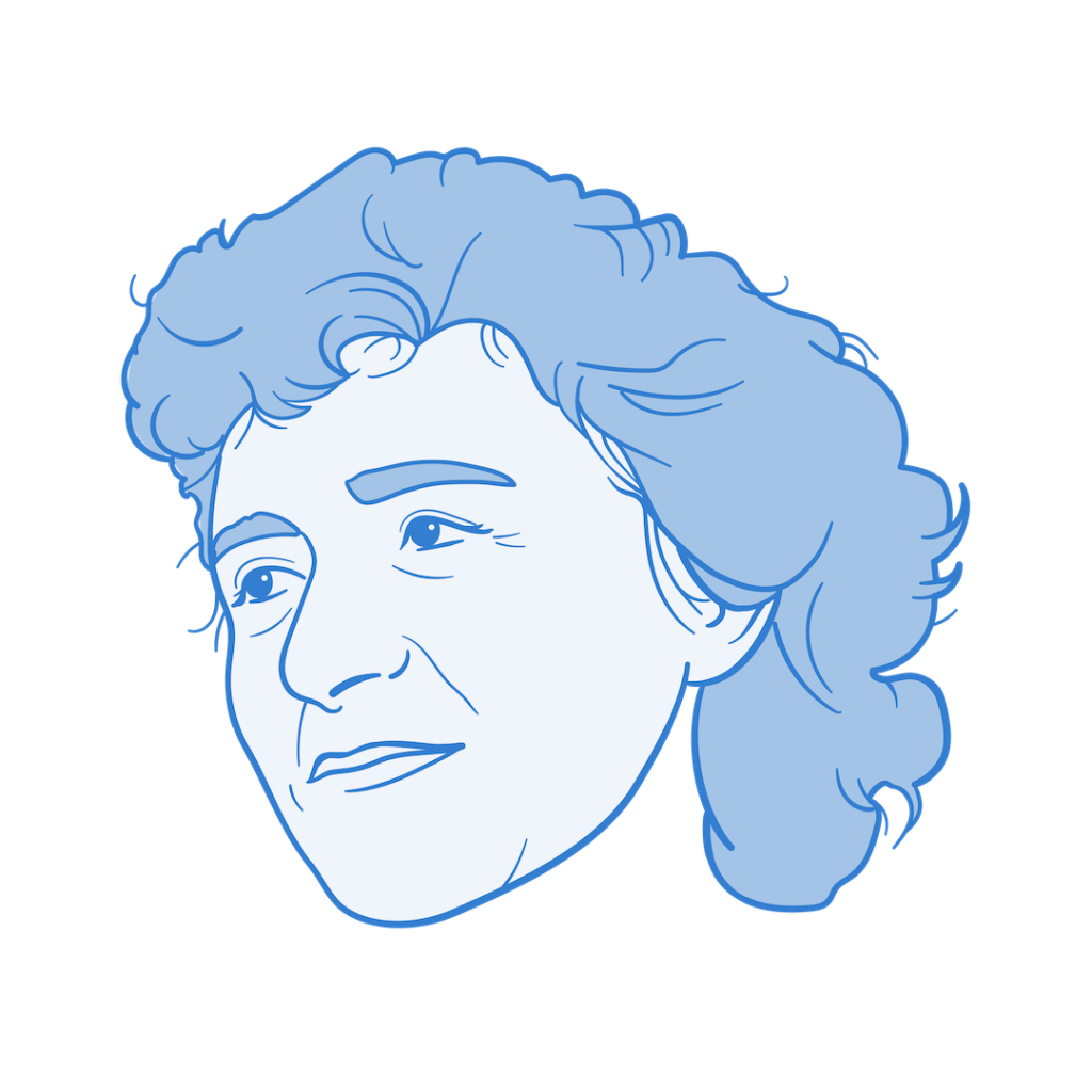 Gerty Cori, biochemist and medical researcher, first woman to win a Nobel Prize in Physiology or Medicine.