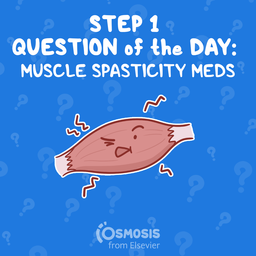 Step 1 Question of the Day Muscle Spasticity Meds