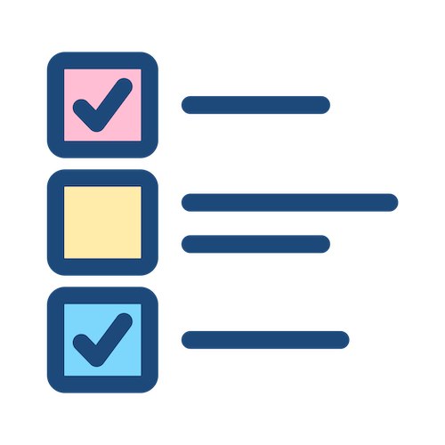 A checklist icon.