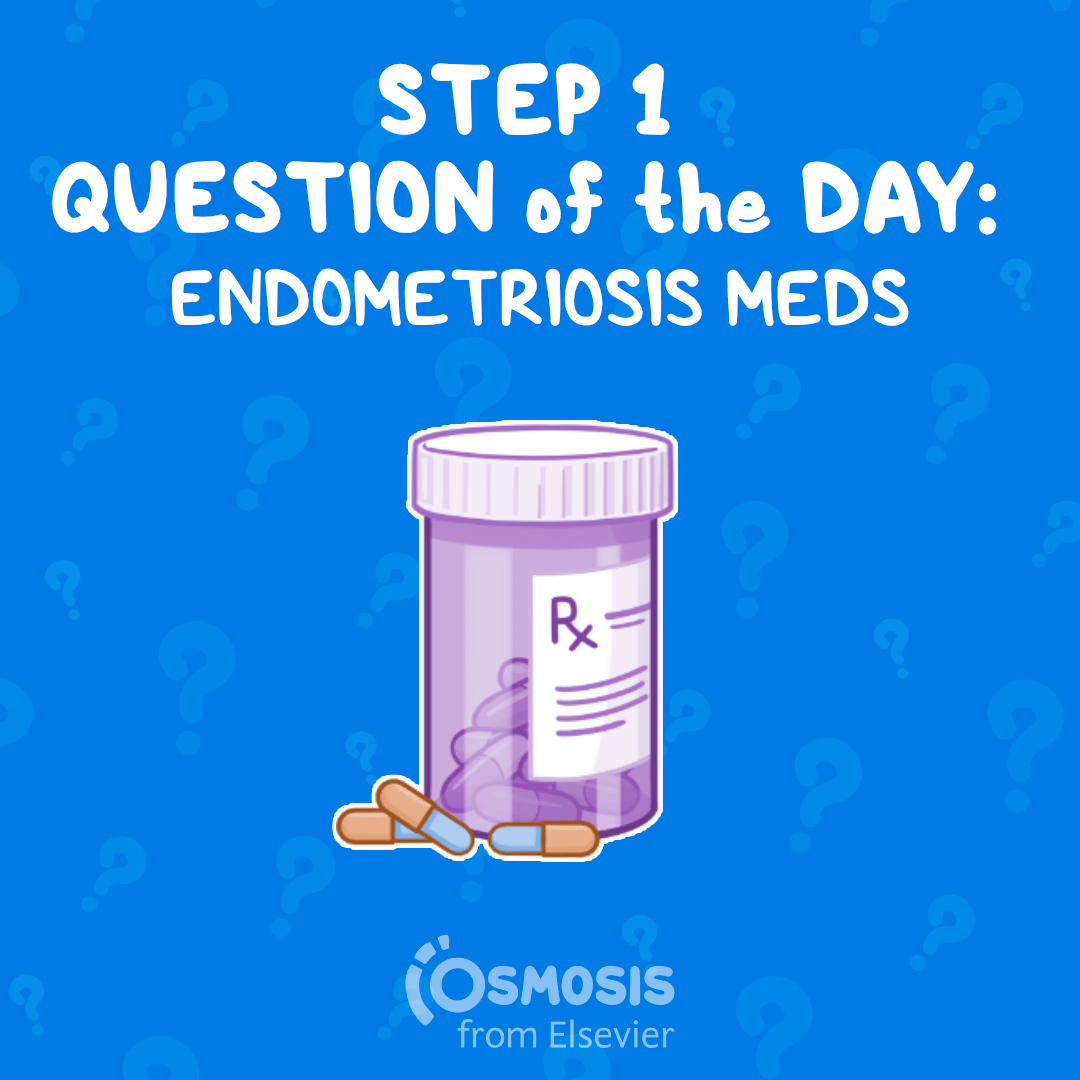 USMLE® Step 1 Question of the Day: Endometriosis medication