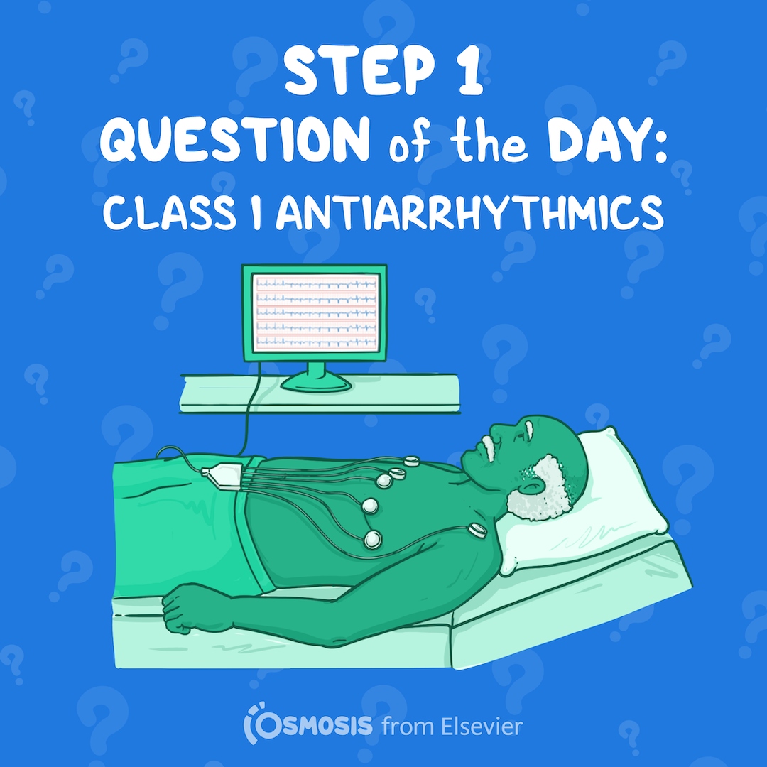 USMLE® Step 1 Question of the Day: Class I antiarrhythmics