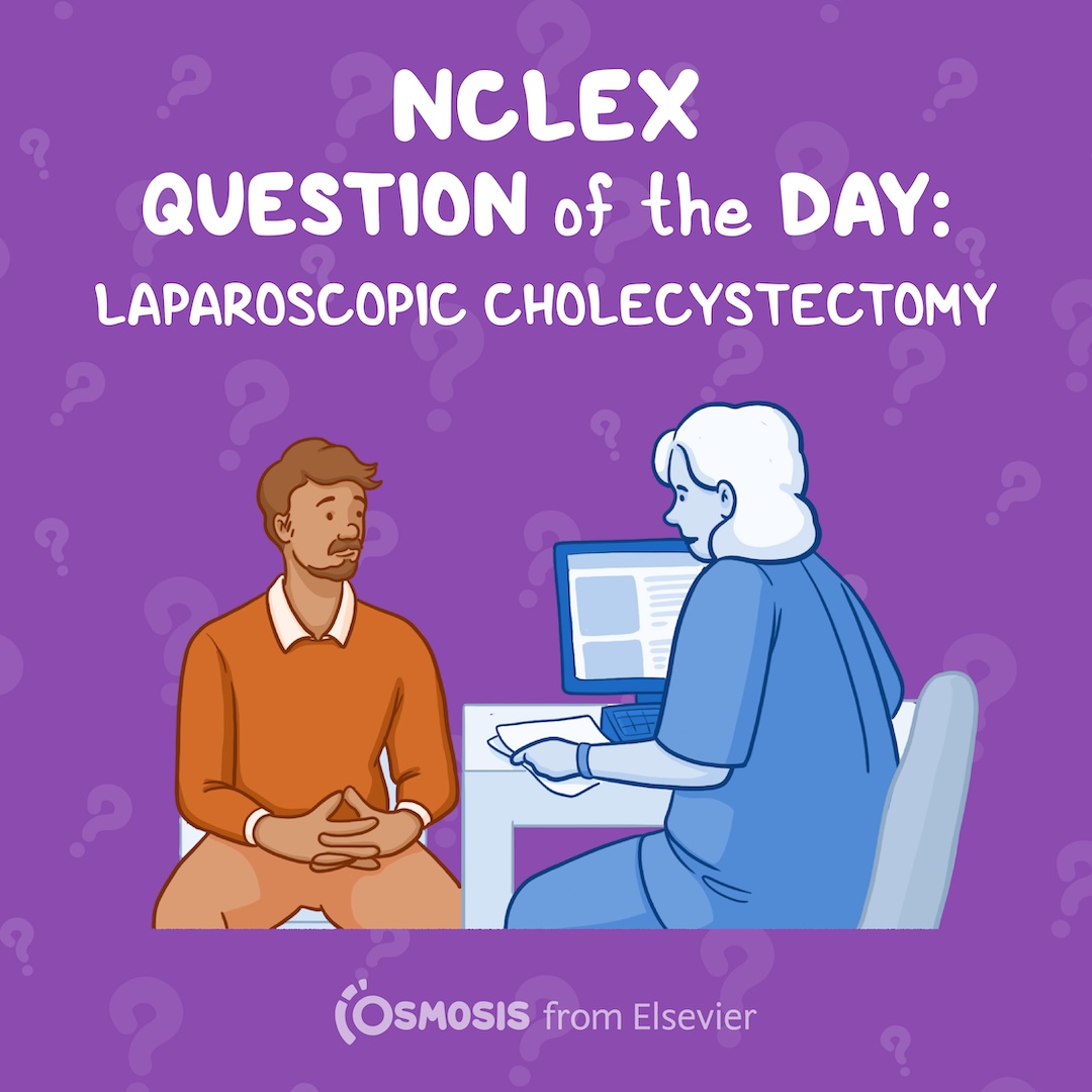 NCLEX-RN® Question of the Day: Laparoscopic cholecystectomy