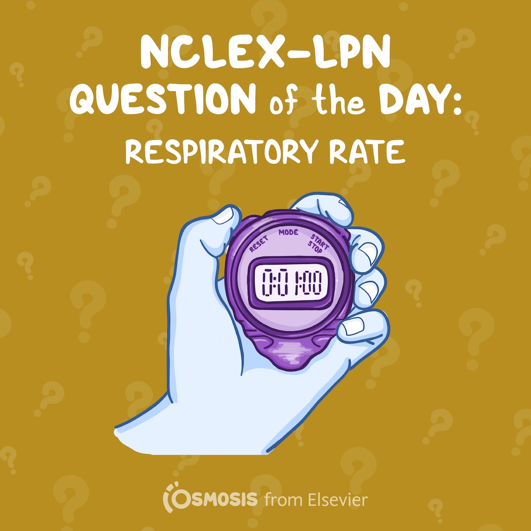 NCLEX-RN Question of the Day: Respiratory rate