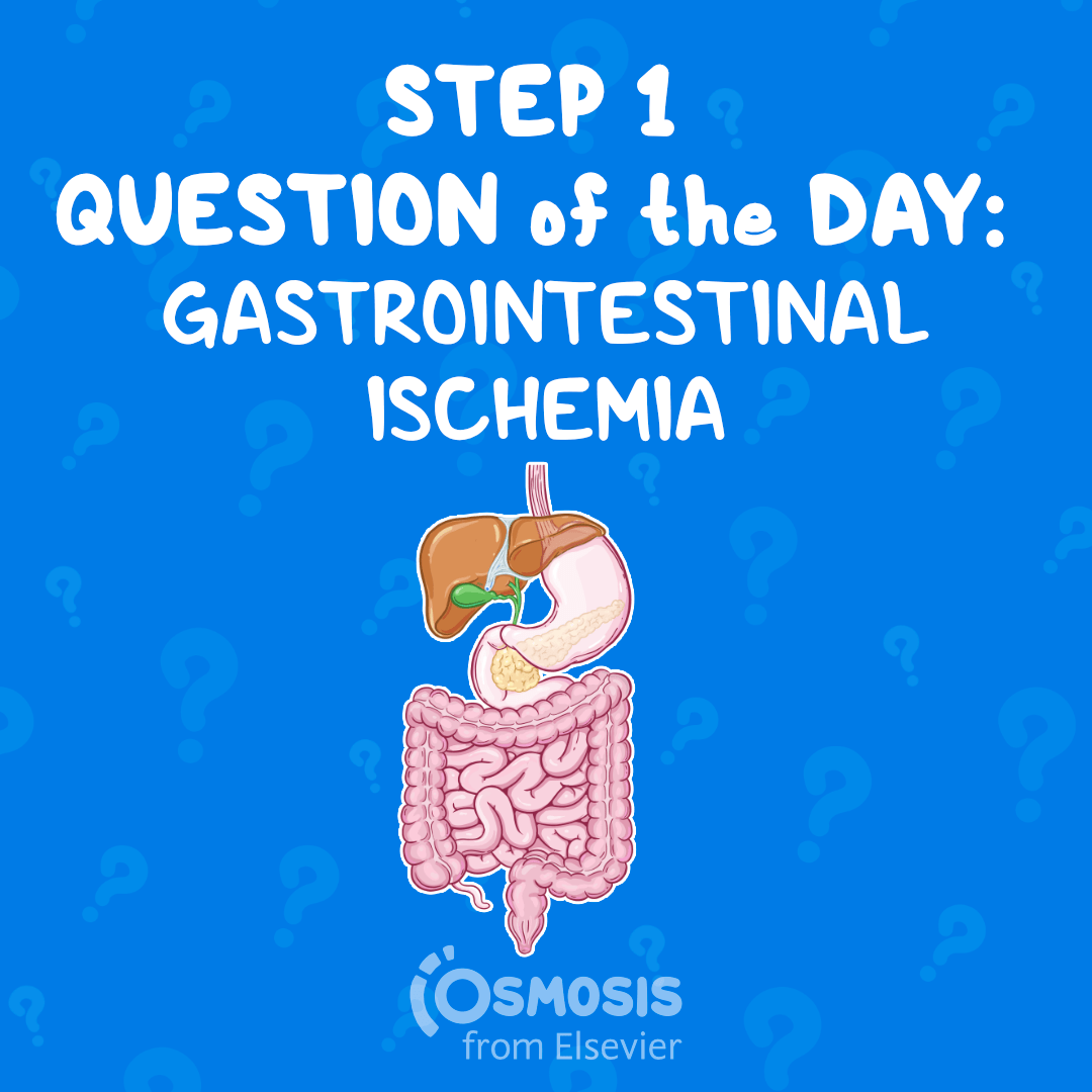 USMLE® Step 1 Question of the Day: Gastrointestinal ischemia