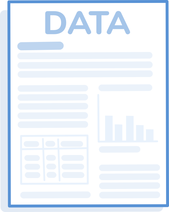 Illustration of a data report.