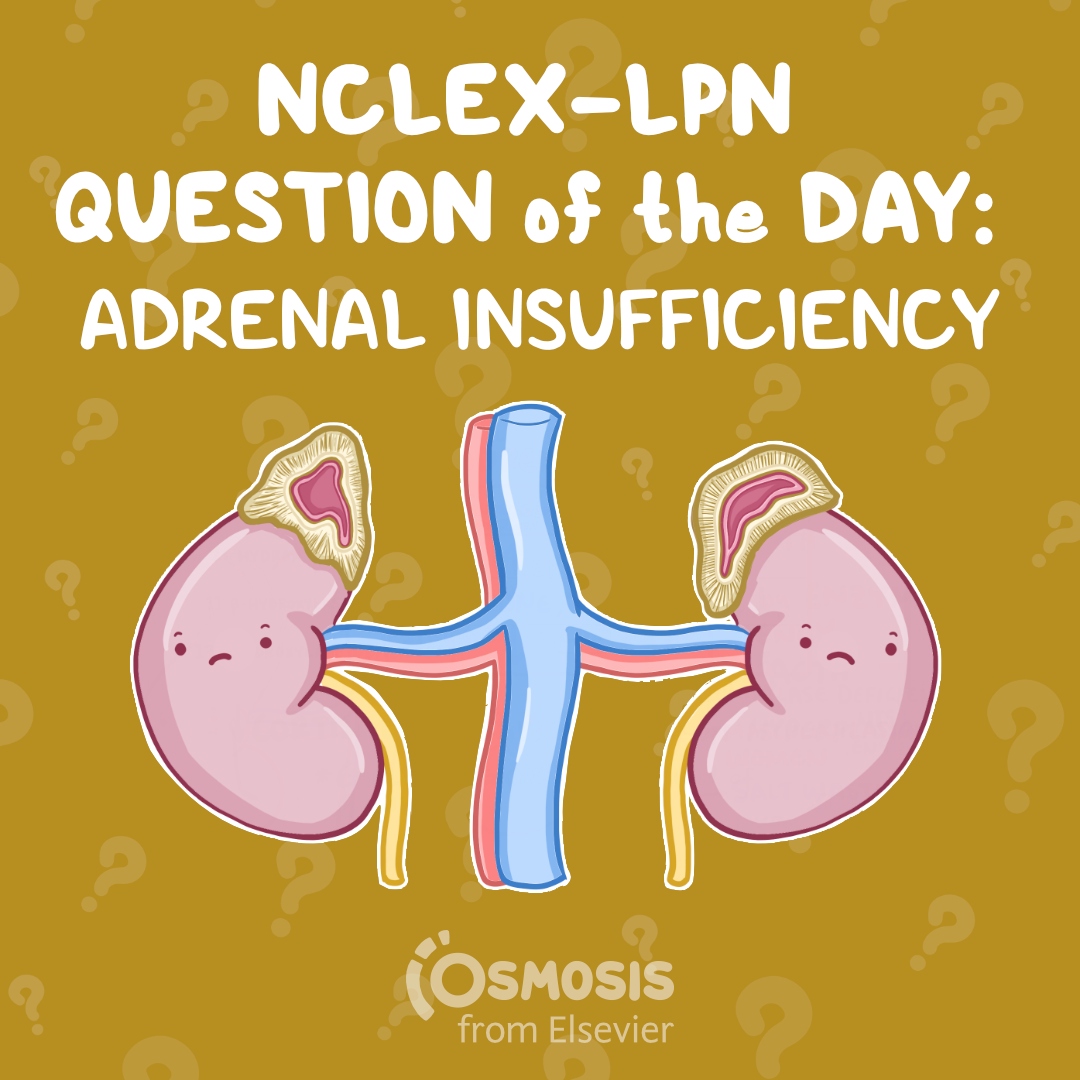 NCLEX® LPN Question of the Day: Adrenal insufficiency