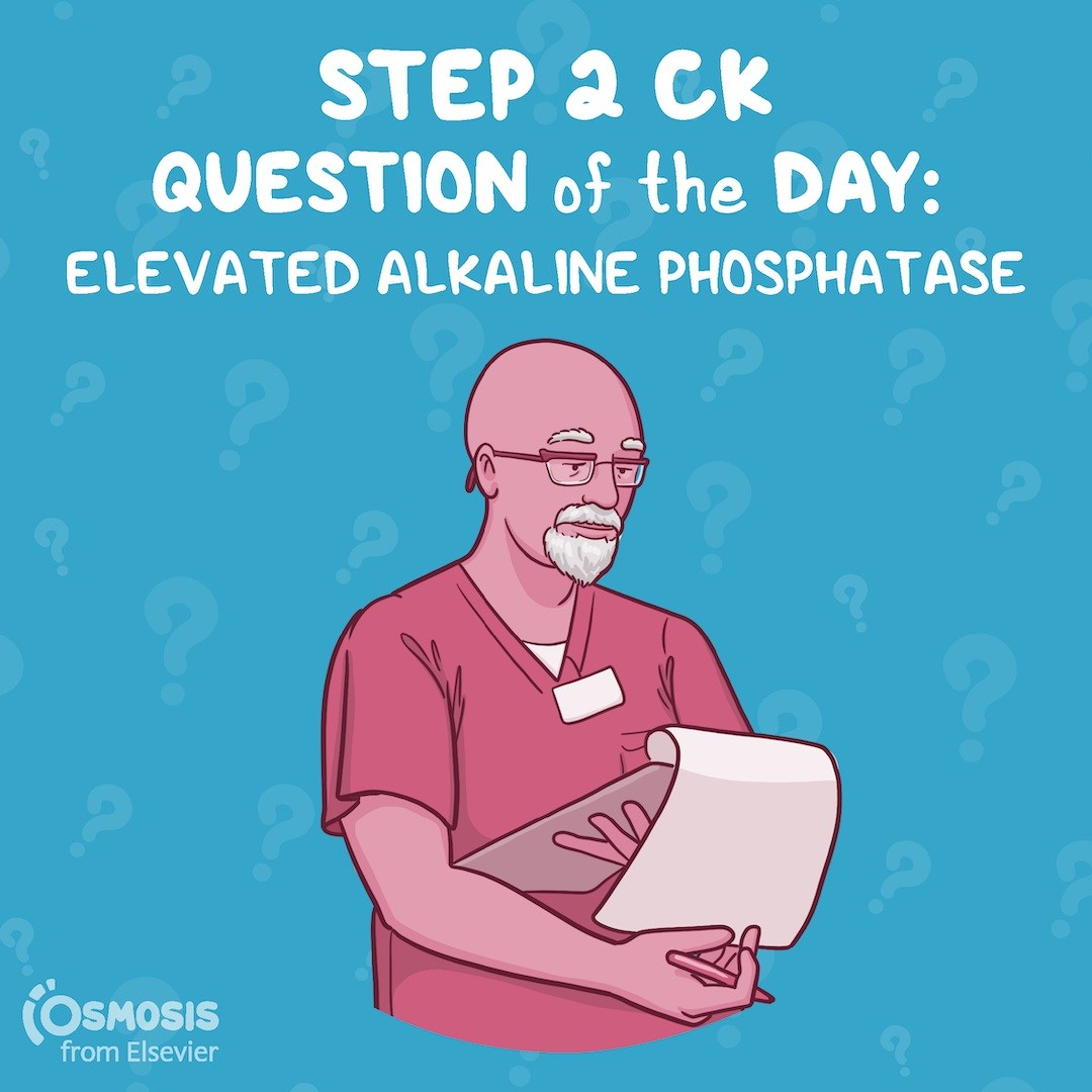 USMLE® Step 2 CK Question of the Day: Elevated alkaline phosphatase